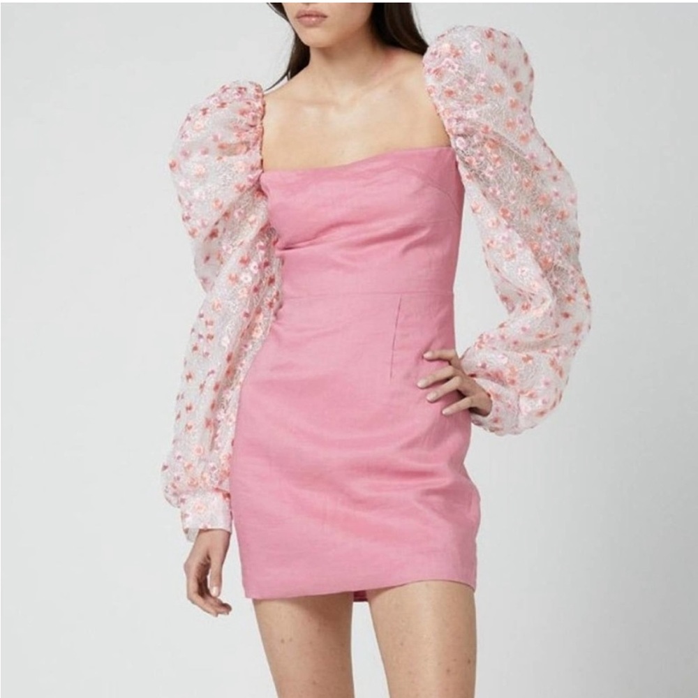 Revolve Atoir The Madison Cocktail Dress in Primrose - Picture 1 of 9
